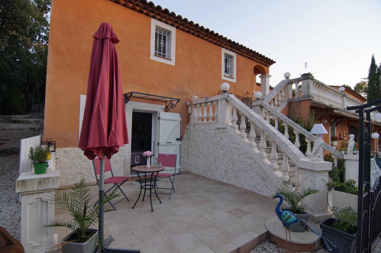 Chez Amali - Stielvolle Ferienwohnung In Der Provence Mit Terrasse 布里尼奥勒 外观 照片